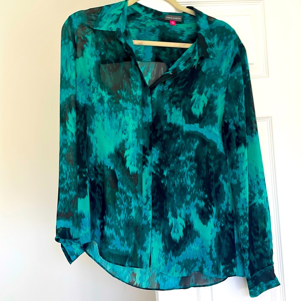 Vince Camuto sheer blouse